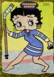 Cartoon Sketch Art Artist Autographed Sketch Art Card 9b   - TvMovieCards.com