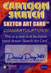 Cartoon Sketch Art Artist Autographed Sketch Art Card 9b   - TvMovieCards.com