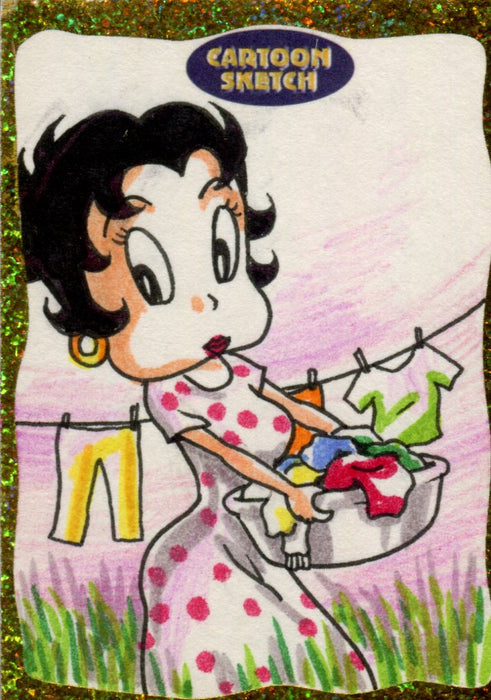 Cartoon Sketch Art Artist Autographed Sketch Art Card 10b   - TvMovieCards.com