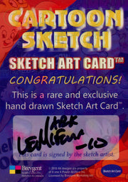 Cartoon Sketch Art Artist Autographed Sketch Art Card 11b   - TvMovieCards.com