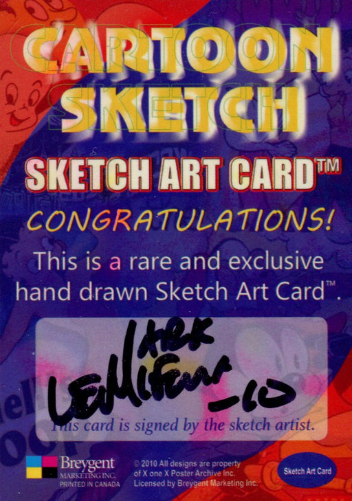 Cartoon Sketch Art Artist Autographed Sketch Art Card 11b   - TvMovieCards.com
