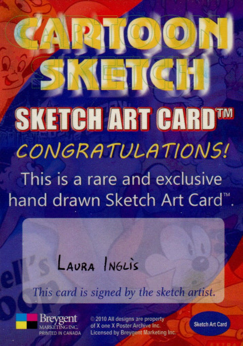 Cartoon Sketch Art Artist Autographed Sketch Art Card 12b   - TvMovieCards.com