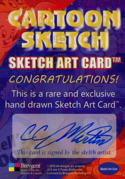 Cartoon Sketch Art Artist Autographed Sketch Art Card 13b   - TvMovieCards.com