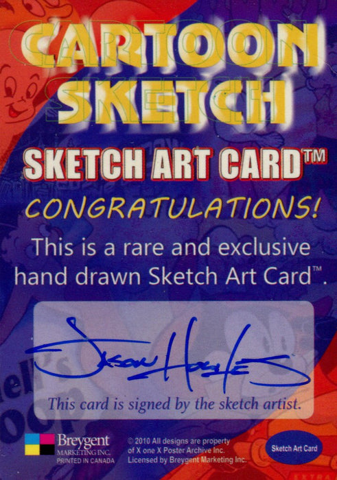 Cartoon Sketch Art Artist Autographed Sketch Art Card 15b   - TvMovieCards.com