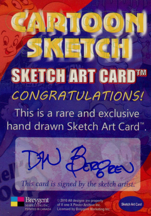 Cartoon Sketch Art Artist Autographed Sketch Art Card 16b   - TvMovieCards.com