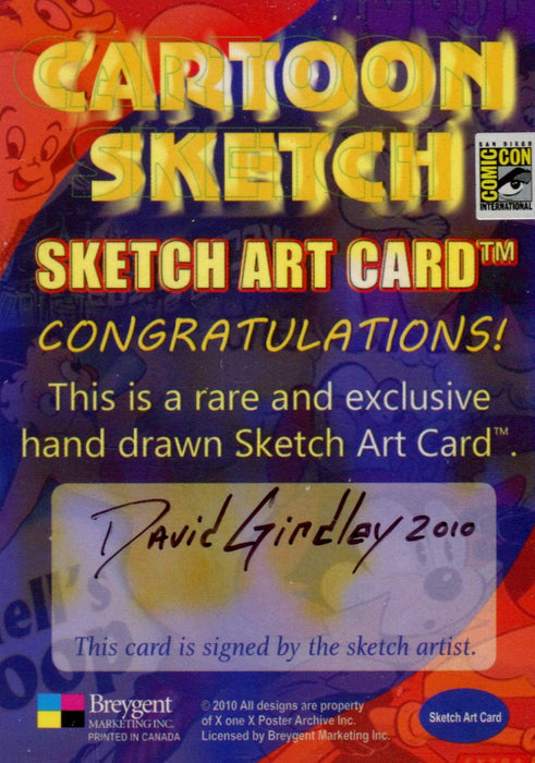 Cartoon Sketch Art Artist Autographed Sketch Art Card 19b   - TvMovieCards.com