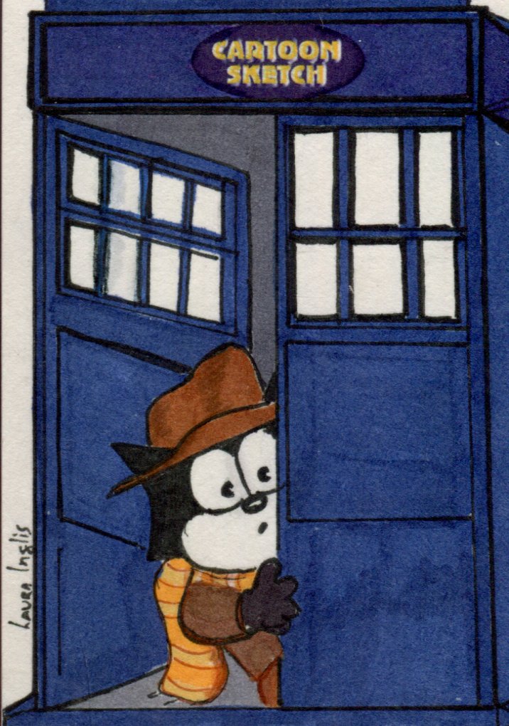 Cartoon Sketch Art Artist Autographed Sketch Art Card 7c   - TvMovieCards.com