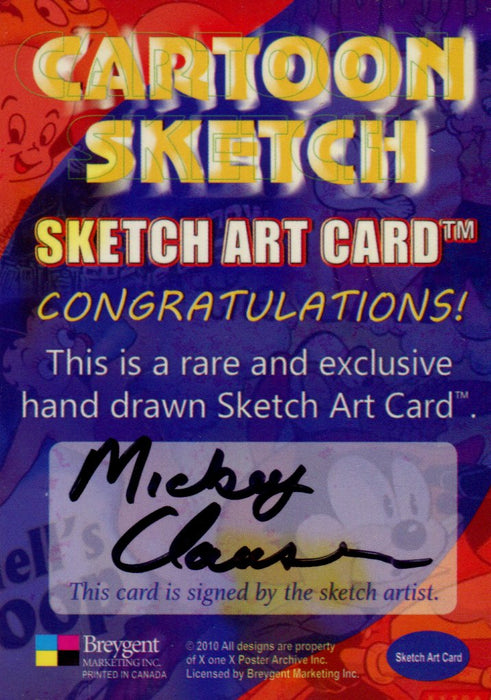 Cartoon Sketch Art Artist Autographed Sketch Art Card 10c   - TvMovieCards.com