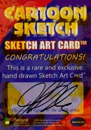 Cartoon Sketch Art Artist Autographed Sketch Art Card 12c   - TvMovieCards.com