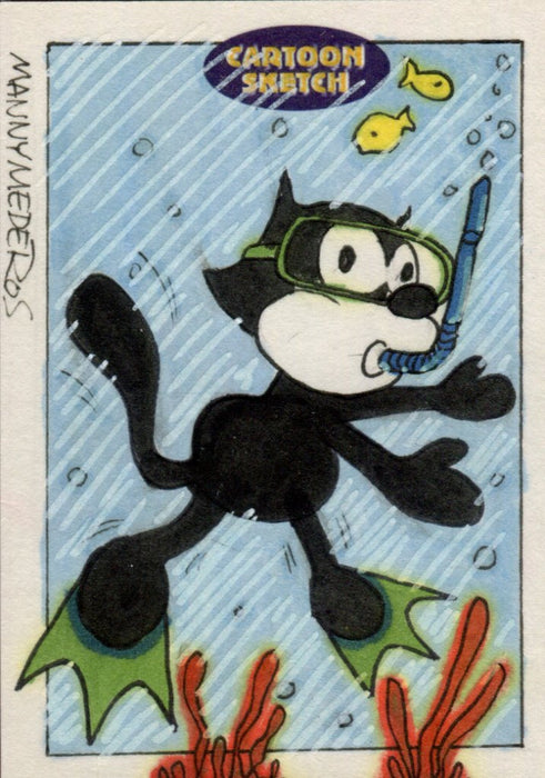 Cartoon Sketch Art Artist Autographed Sketch Art Card 14c   - TvMovieCards.com