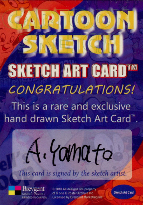 Cartoon Sketch Art Artist Autographed Sketch Art Card 17c   - TvMovieCards.com