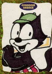 Cartoon Sketch Art Artist Autographed Sketch Art Card 18c   - TvMovieCards.com