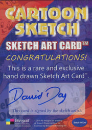 Cartoon Sketch Art Artist Autographed Sketch Art Card 20c   - TvMovieCards.com