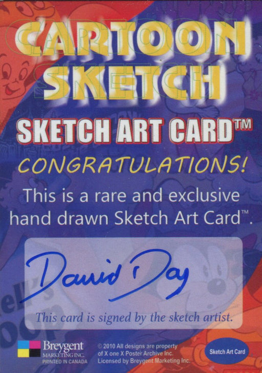Cartoon Sketch Art Artist Autographed Sketch Art Card 20c   - TvMovieCards.com
