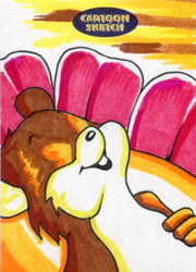 Cartoon Sketch Art Artist Autographed Sketch Art Card 2d   - TvMovieCards.com