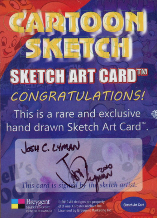 Cartoon Sketch Art Artist Autographed Sketch Art Card 1d   - TvMovieCards.com