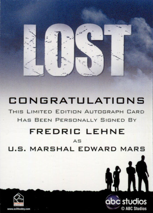 Lost Archives 2010 Fredric Lehne as U.S. Marshal Edward Mars Autograph Card   - TvMovieCards.com