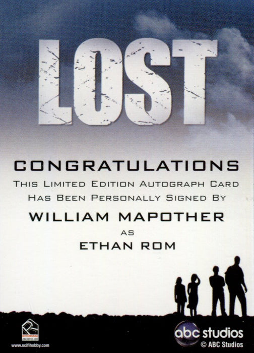 Lost Archives 2010 William Mapother as Ethan Rom Autograph Card   - TvMovieCards.com