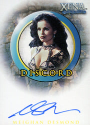 Xena Season Six Meighan Desmond as Discord Autograph Card A17   - TvMovieCards.com