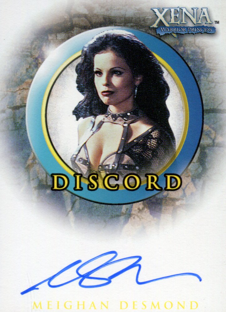 Xena Season Six Meighan Desmond as Discord Autograph Card A17   - TvMovieCards.com