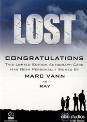 Lost Archives 2010 Marc Vann as Ray Autograph Card   - TvMovieCards.com