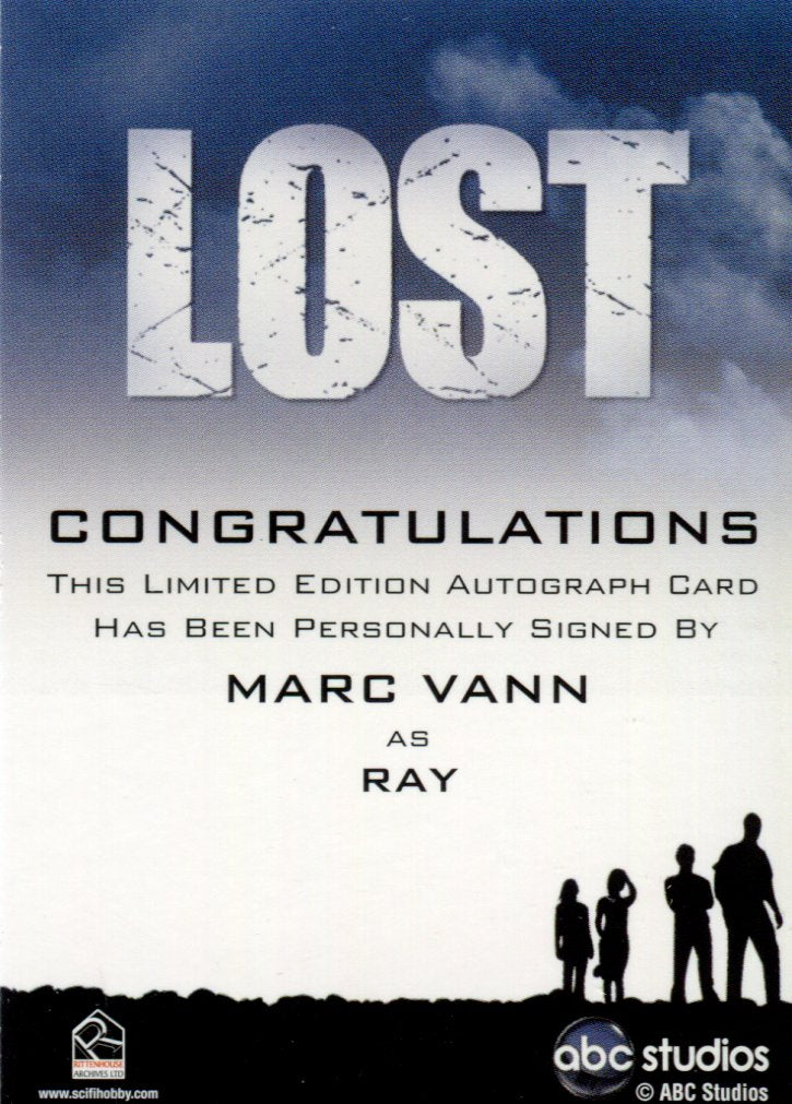 Lost Archives 2010 Marc Vann as Ray Autograph Card   - TvMovieCards.com