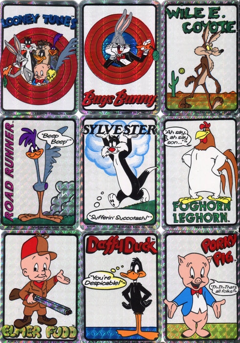 Looney Tunes Cartoon Characters Prismatic Foil Sticker Card Set 14 Sticker Cards   - TvMovieCards.com