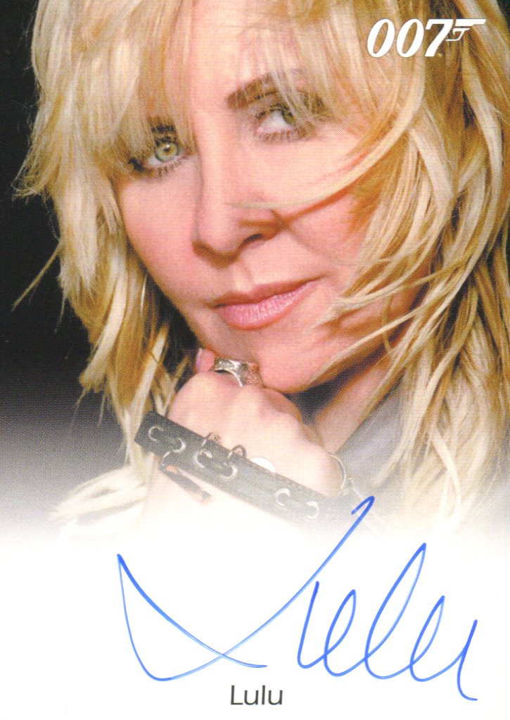 James Bond Autographs & Relics Title Theme Song Singer Lulu Autograph Card   - TvMovieCards.com