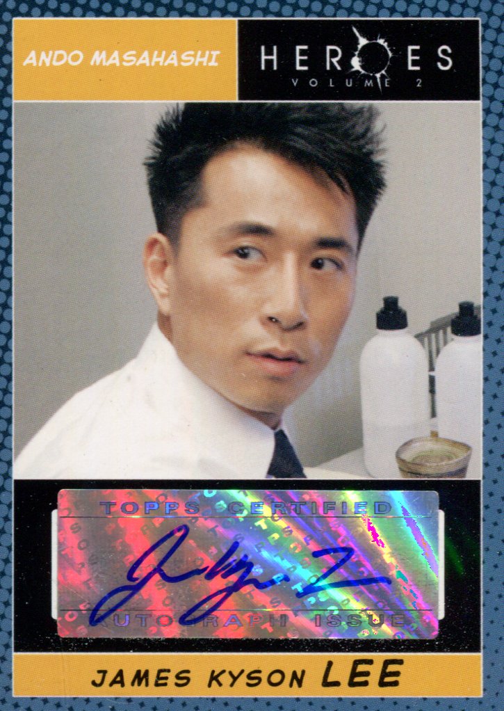 Heroes Volume 2 James Kyson Lee as Ando Masahashi Autograph Card Topps 2008   - TvMovieCards.com