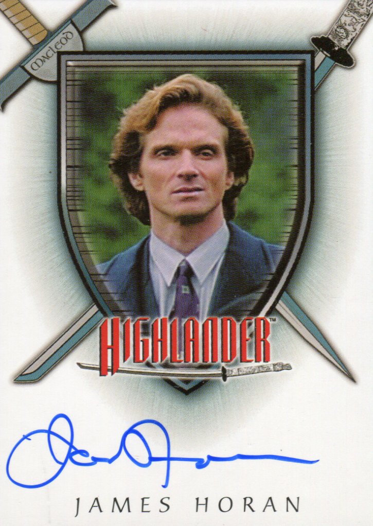 Highlander Grayson Highlander Complete James Horan as Grayson Autograph Card A6 ...