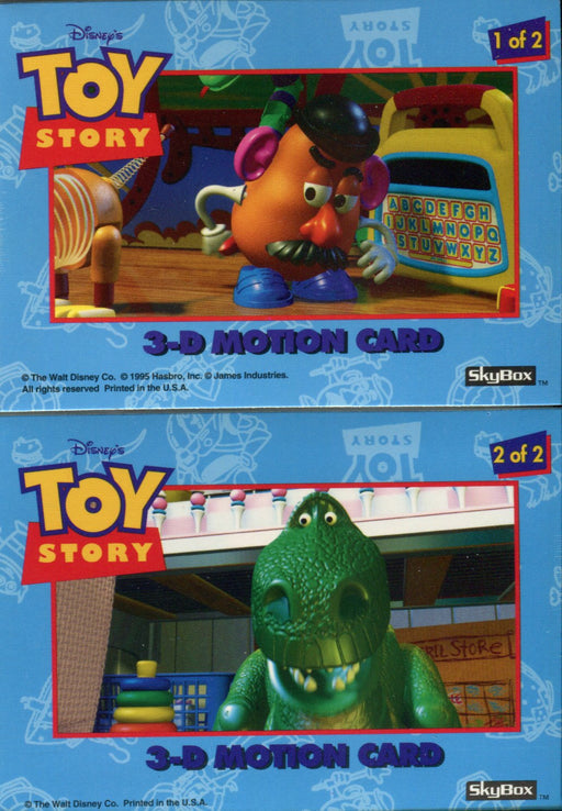 Toy Story Series 1 Disney Movie 3D Motion Chase Card Set 2 Cards Skybox 1995   - TvMovieCards.com