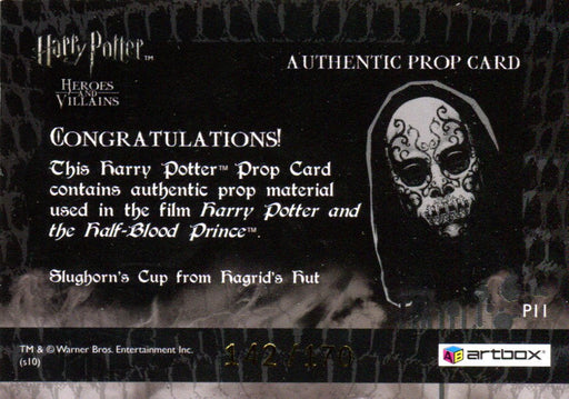 Harry Potter Heroes & Villains Slughorn's Cup Prop Card P11 HP #142/170   - TvMovieCards.com