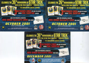 Star Trek 35th Anniversary HoloFEX Promo 3 Card Set P1 P2 P3 Rittenhouse 2001   - TvMovieCards.com