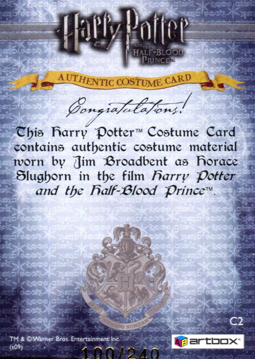 Harry Potter Half Blood Prince Horace Slughorn Costume Card HP C2 #100/240   - TvMovieCards.com