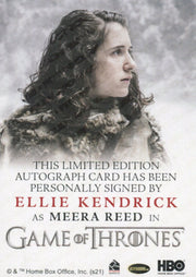 Game of Thrones Iron Anniversary 2 Ellie Kendrick as Meera Reed Autograph Card   - TvMovieCards.com