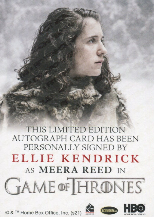 Game of Thrones Iron Anniversary 2 Ellie Kendrick as Meera Reed Autograph Card   - TvMovieCards.com