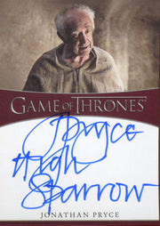 Game of Thrones Iron Anniversary 2 Jonathan Pryce High Sparrow Autograph Card   - TvMovieCards.com