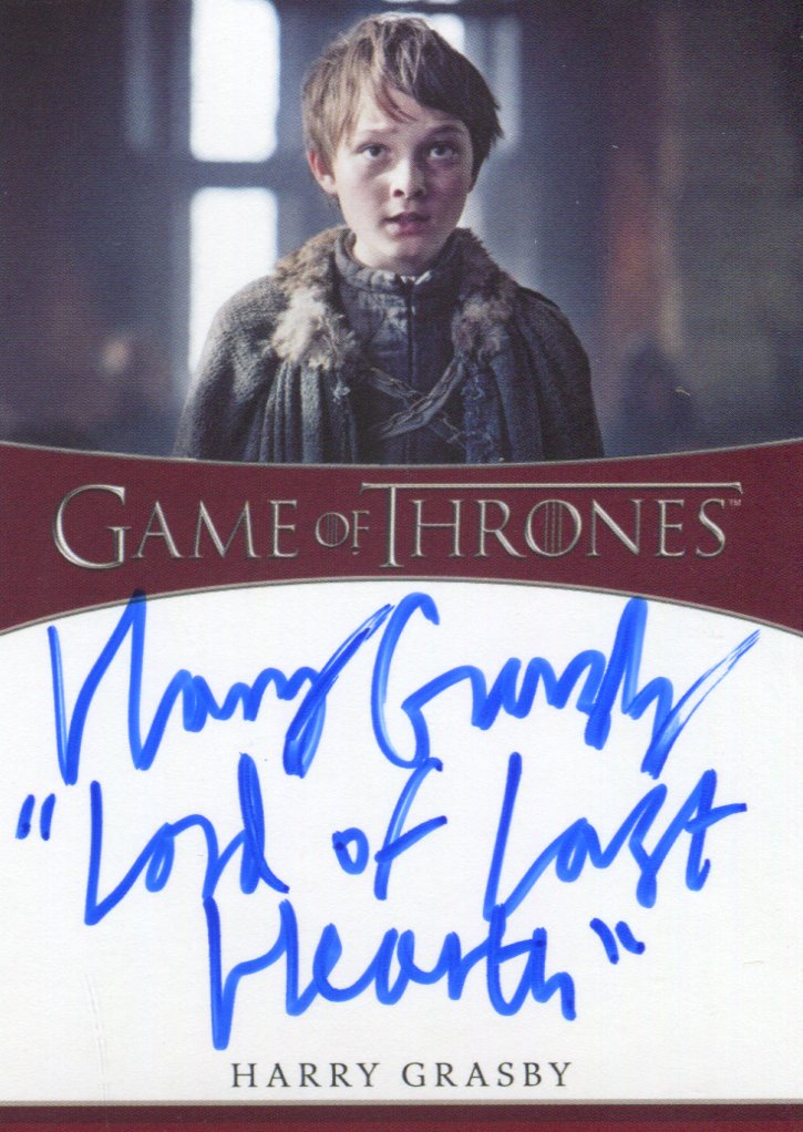 Game of Thrones Iron Anniversary 2 Harry Grasby as Ned Umber Autograph Card   - TvMovieCards.com