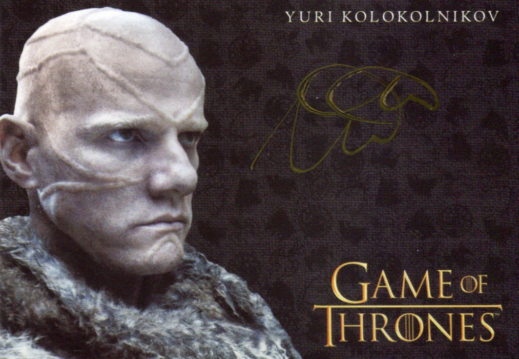 Game of Thrones Iron Anniversary 2 Yuri Kolokolnikov as Styr Autograph Card   - TvMovieCards.com