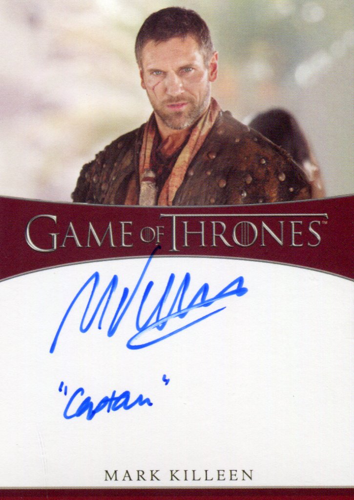 Game of Thrones Iron Anniversary 2 Mark Killeen as Mero Autograph Card   - TvMovieCards.com