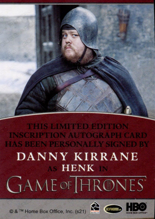 Game of Thrones Iron Anniversary 2 Danny Kirrane as Henk Autograph Card   - TvMovieCards.com
