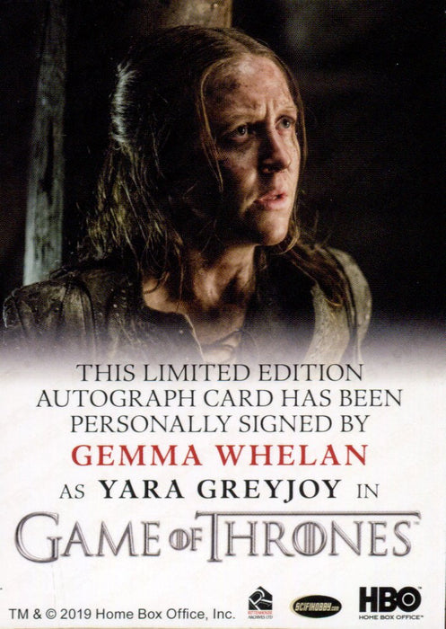 Game of Thrones Iron Anniversary 2 Gemma Whelan Yara Greyjoy Autograph Card   - TvMovieCards.com