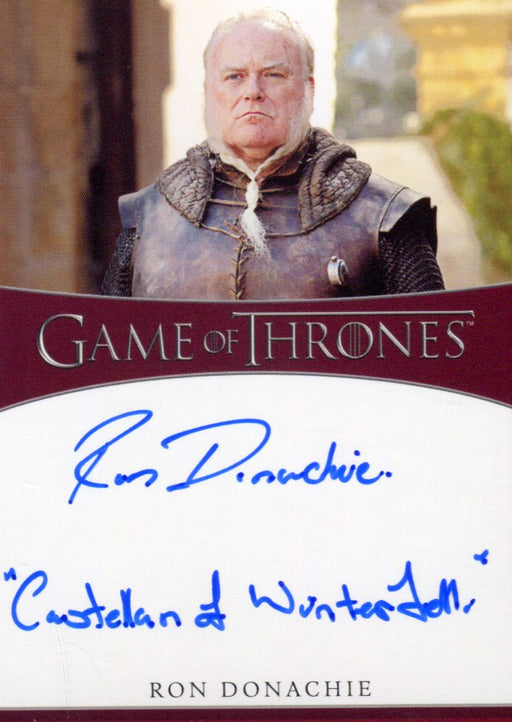 Game of Thrones Iron Anniversary 2 Ron Donachie as Rodrik Cassel Autograph Card   - TvMovieCards.com