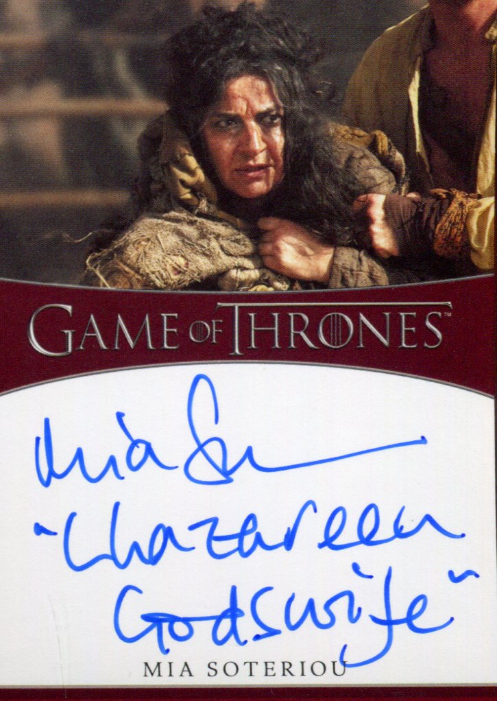 Game of Thrones Iron Anniversary 2 Mia Soteriou Autograph Card   - TvMovieCards.com