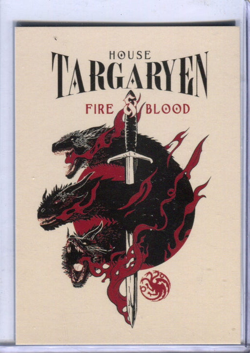 Game of Thrones Iron Anniversary 2 House Targaryen Case Topper Chase Card CT2   - TvMovieCards.com