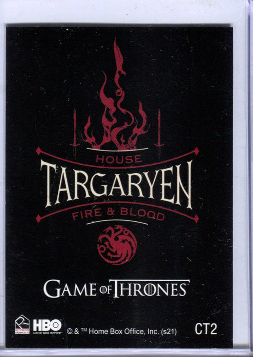 Game of Thrones Iron Anniversary 2 House Targaryen Case Topper Chase Card CT2   - TvMovieCards.com
