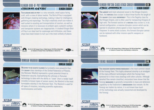 Star Trek Next Generation TNG Inaugural Edition Hologram Chase Card Set 01H-04H   - TvMovieCards.com