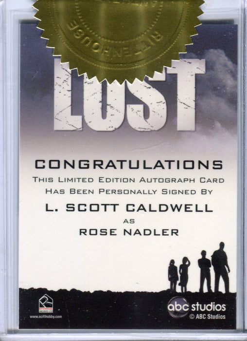 Lost Seasons 1-5 L. Scott Caldwell as Rose Nadler Case Topper Autograph Card   - TvMovieCards.com