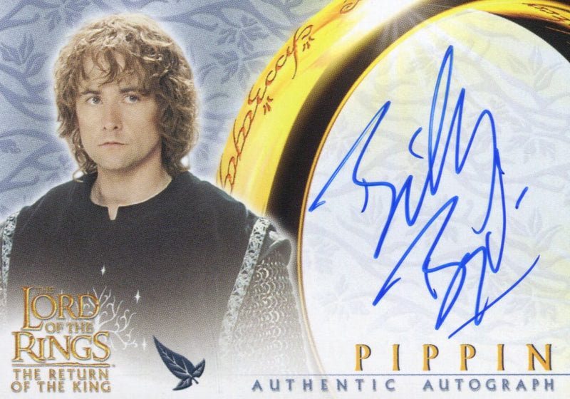 Lord of The Rings Return of King Billy Boyd as Pippin Orc Autograph Card LOTR RO - TvMovieCards.com