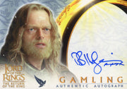 Lord of the Rings Return of the King Bruce Hopkins as Gamling Autograph Card   - TvMovieCards.com